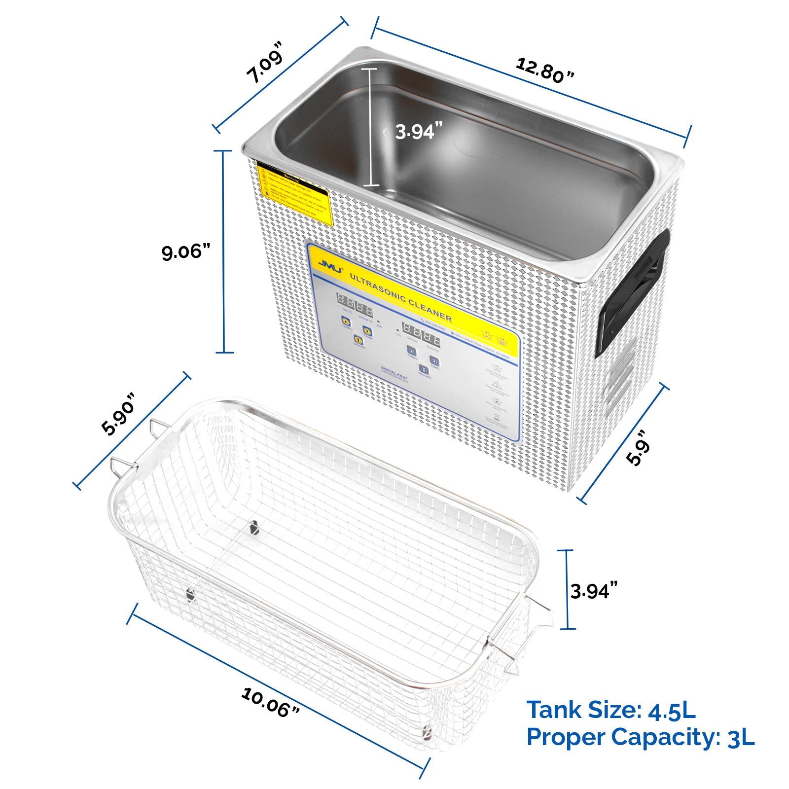 JMU Ultrasonic Cleaner 4.5L - JMU DENTAL INC