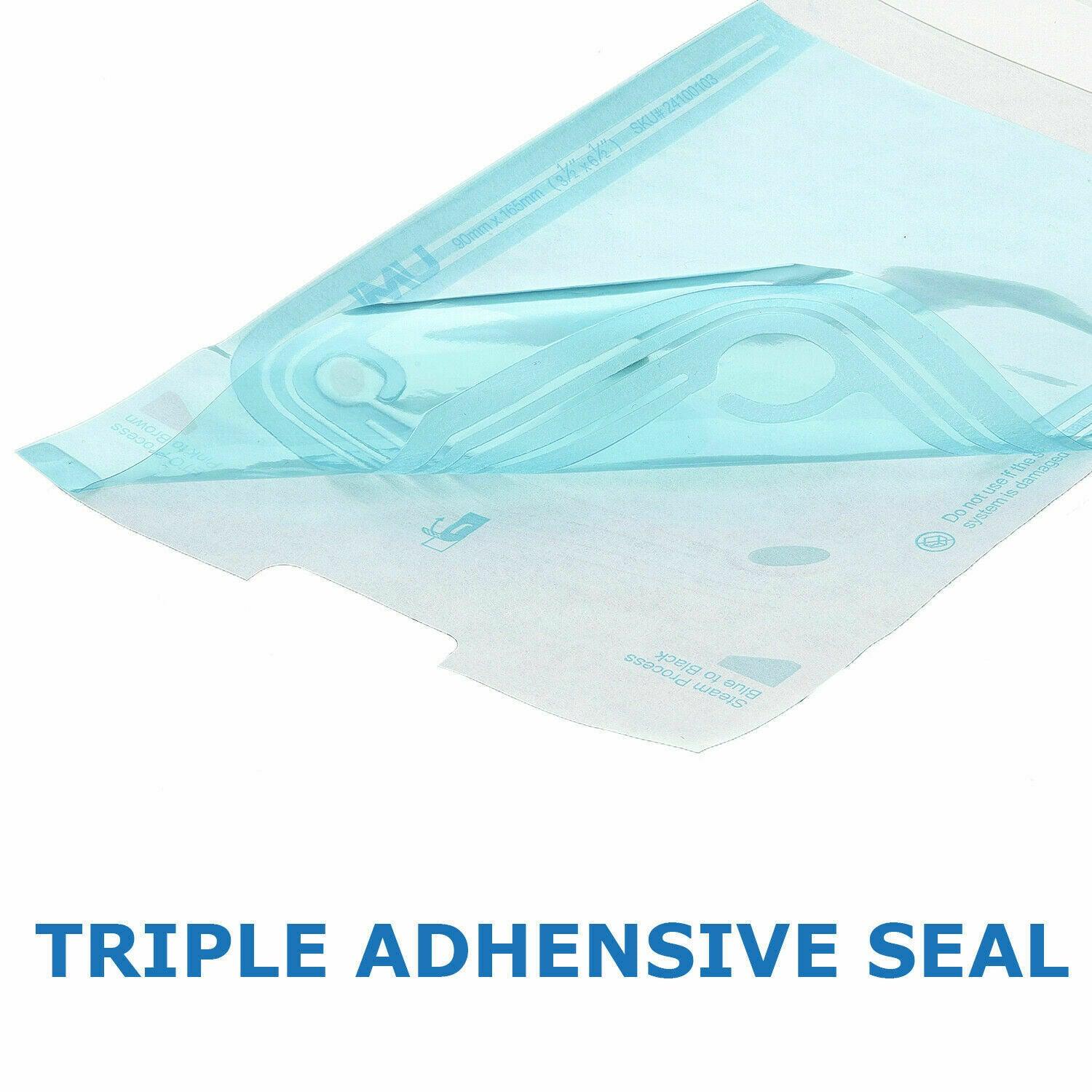 JMU Dental Self-Sealing Sterilization Pouches 3.5"x6.5" 200/Box