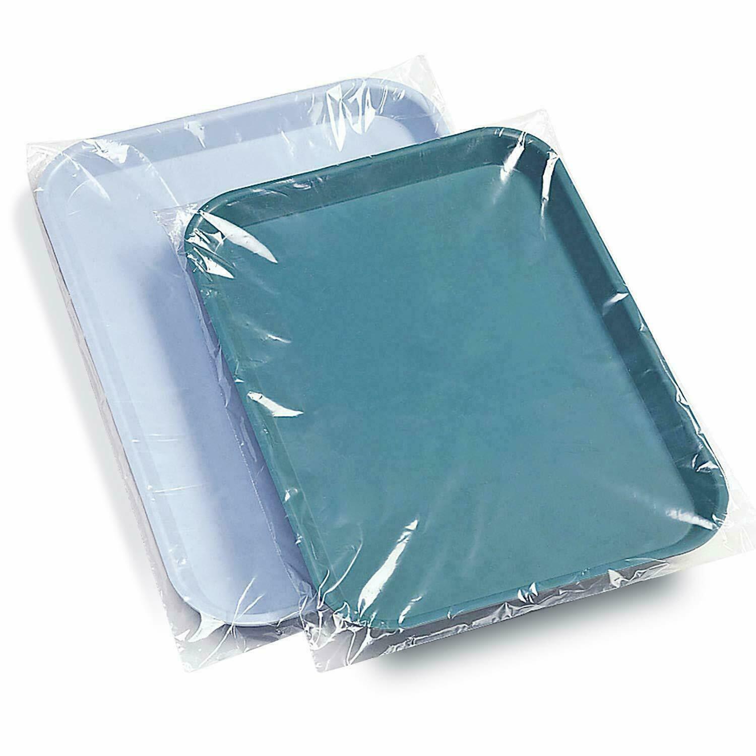 JMU Disposable Dental Plastic Tray Cover Clear PE Sleeve Size B Small 500/Box