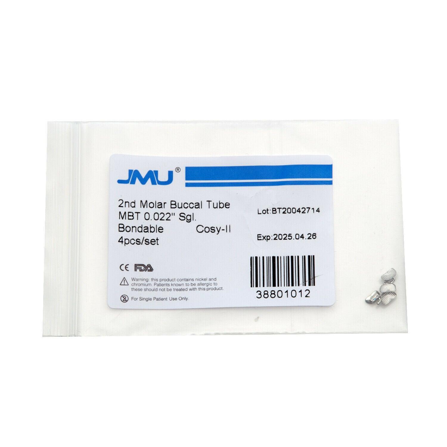 JMU Dental Orthodontic Molar Bondable Buccal Tube - JMU DENTAL INC