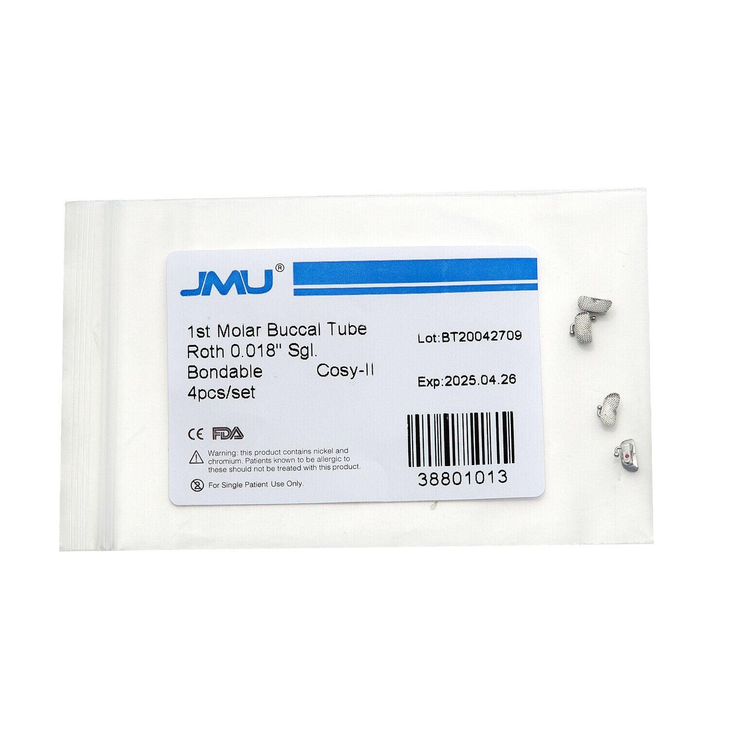 JMU Dental Orthodontic Molar Bondable Buccal Tube - JMU DENTAL INC