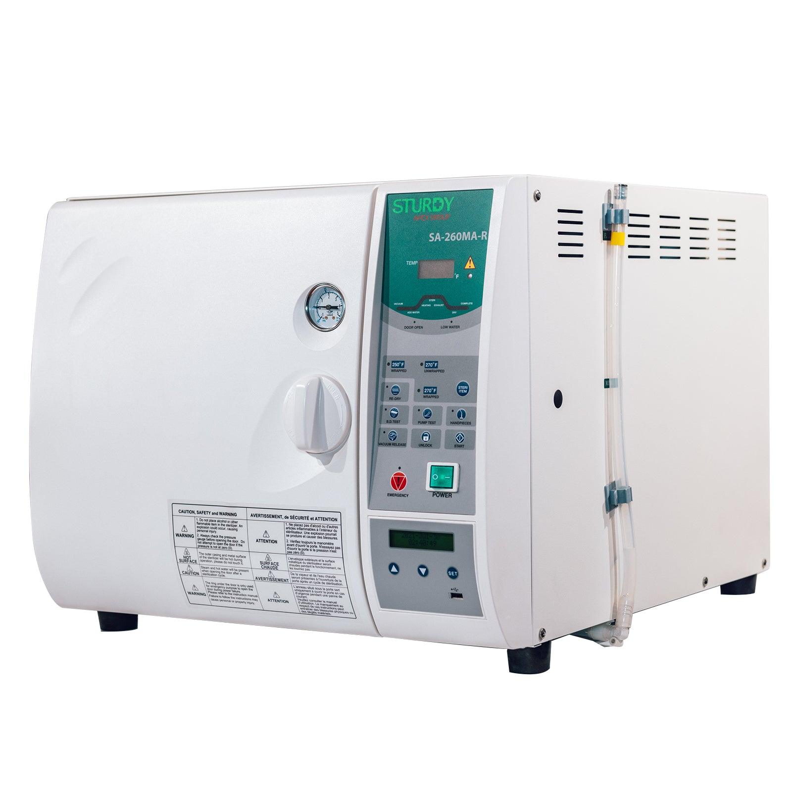 STURDY Autoclave 24L Microm Steam Sterilizer SA-260MA-R With Recorder - JMU DENTAL INC