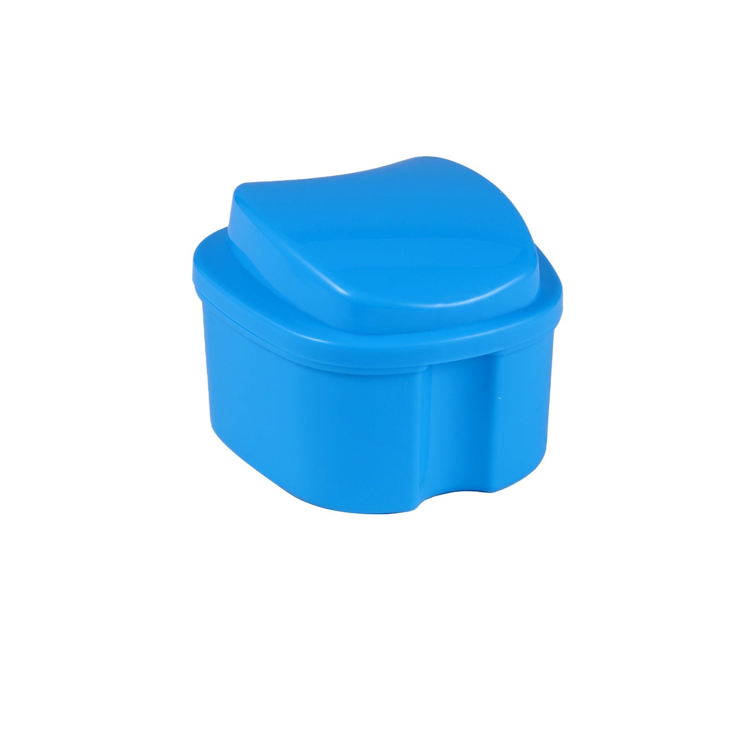 JMU Denture Bath Case Retainer Box with Strainer Apple Shaped